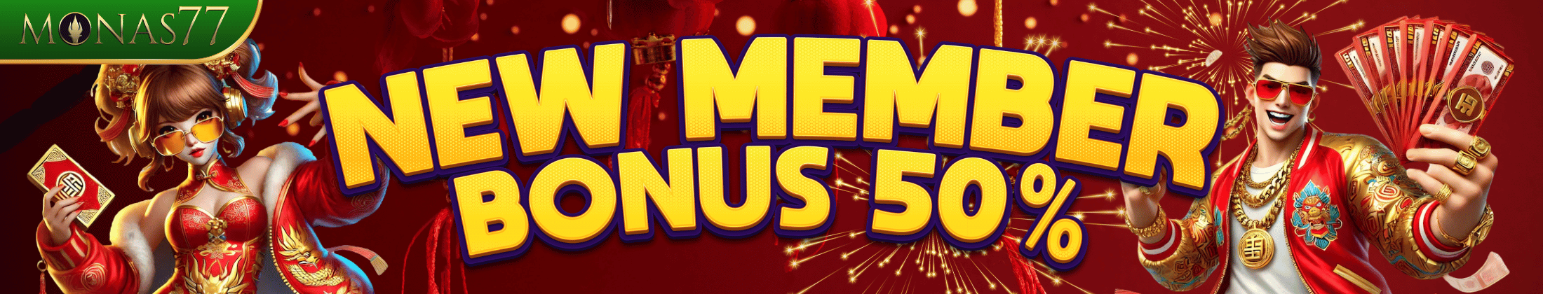 BONUS NEW MEMBER 50%